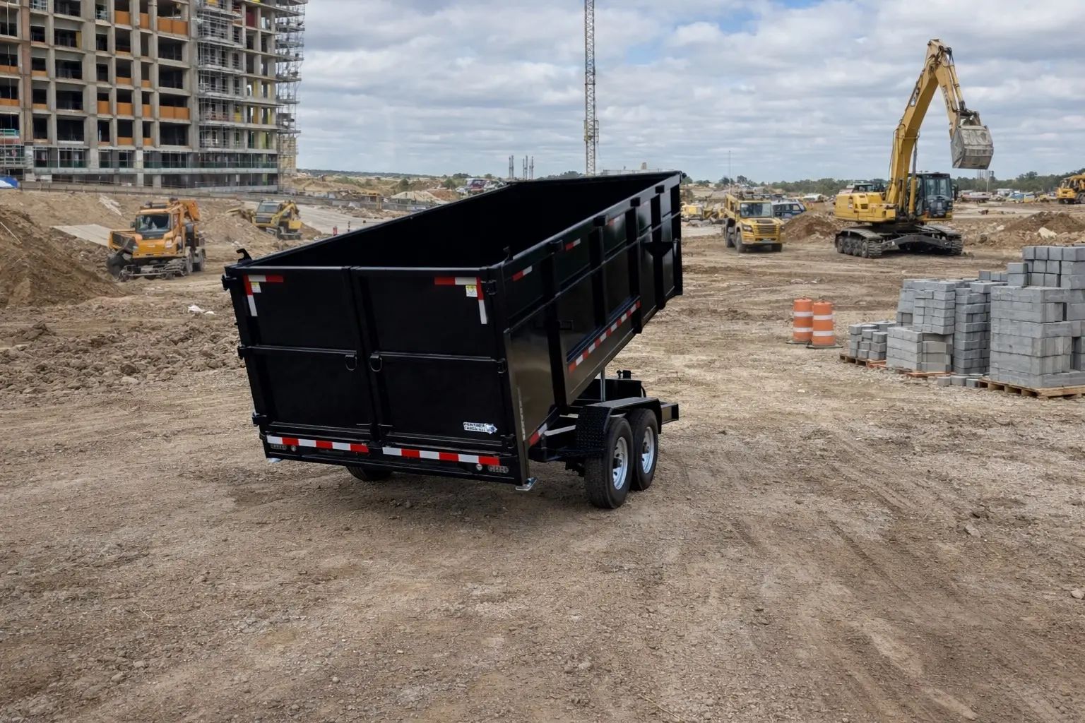 Panther Cargo bumper pull trailer rear view