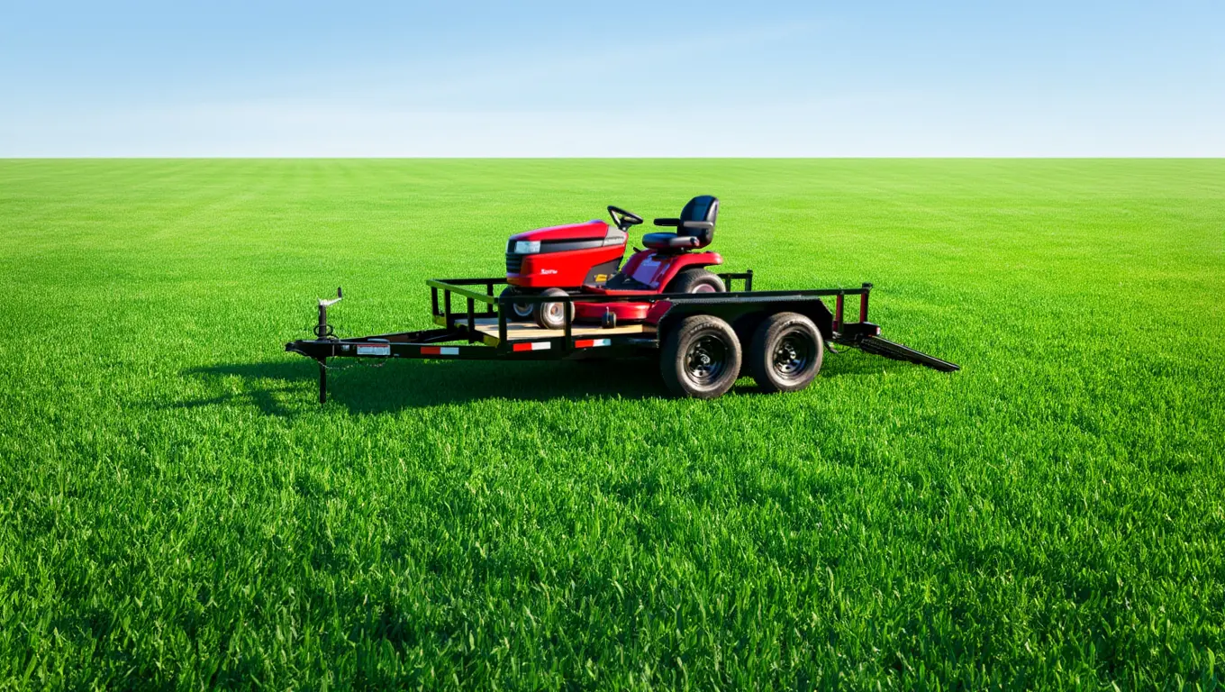 Panther Cargo utility trailer in a field